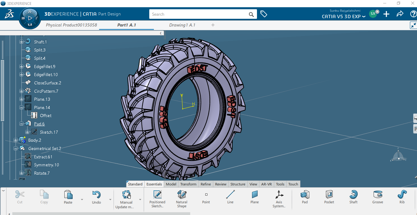 Embossing and Engraving in CATIA V5-14
