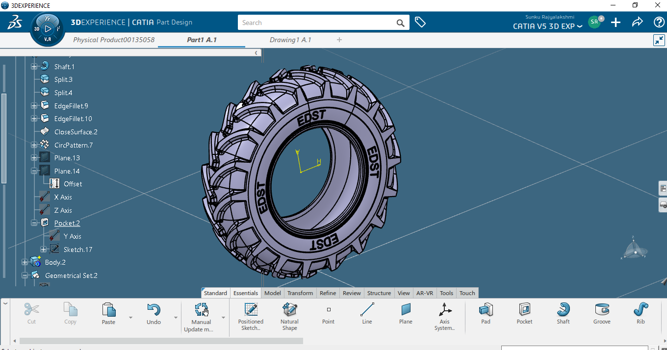 Embossing and Engraving in CATIA V5-15