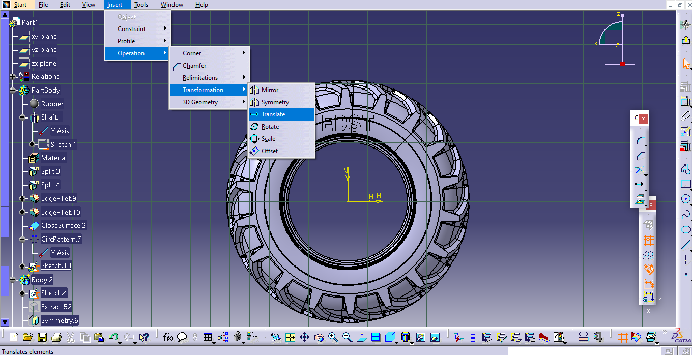 Embossing and Engraving in CATIA V5-4