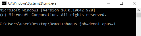 Execute a Job without opening ABAQUS -1