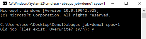 Execute a Job without opening ABAQUS -1